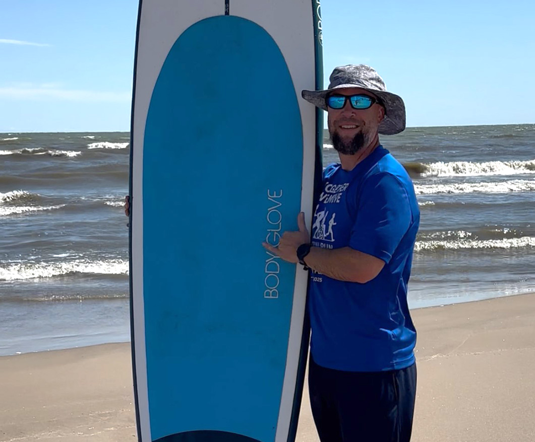 Lake Erie surfing at Cedar Point Beach